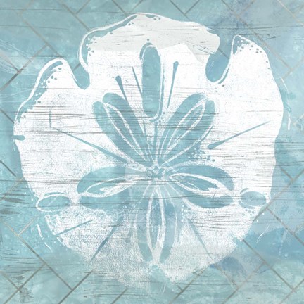 Framed Cerulean Shell IV Print