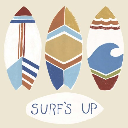 Framed Surf&#39;s Up! I Print