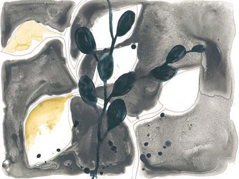 Framed Navy Garden Inspiration VII Print