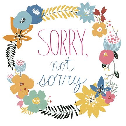 Framed Snarky Florals II Print