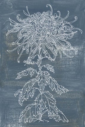 Framed Indigo Dance I Print