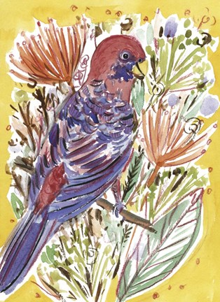 Framed Tropical Portrait I Print