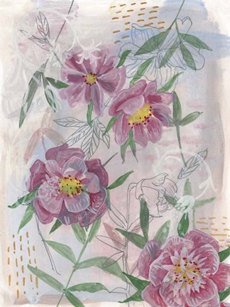 Framed Spring Composition I Print