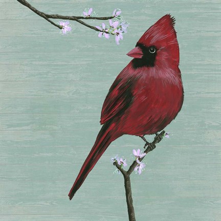 Framed Bird &amp; Blossoms II Print
