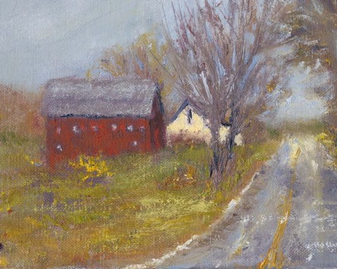 Framed Back Road Barn I Print