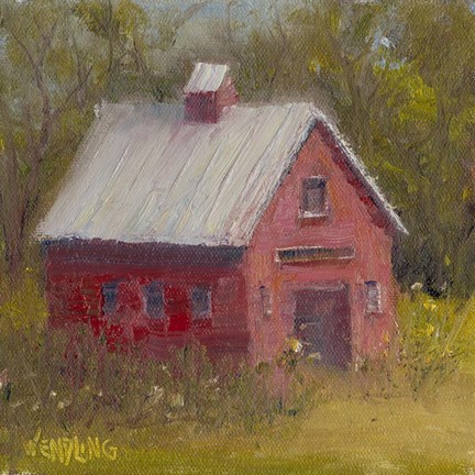 Framed Country Road II Print