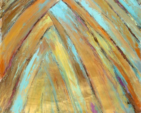 Framed Crazy Fronds Diptych II Print