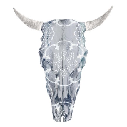 Framed Day of the Dead Skull Mount III Print