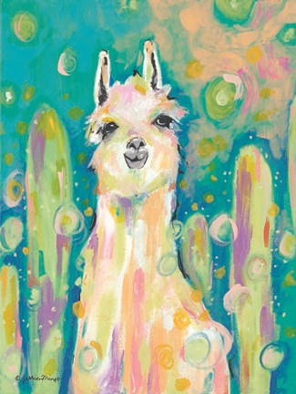 Framed Afternoon in the Cactus Garden Print