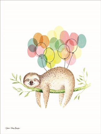 Framed Sloth III Print