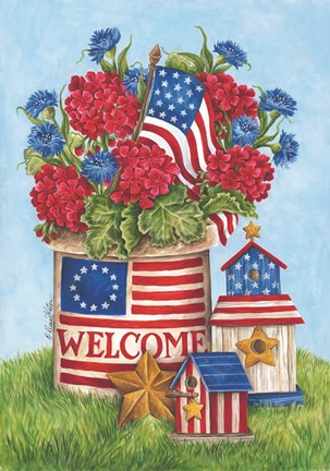 Framed Welcome Crock Still Life Print