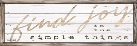 Framed Find Joy in the Simple Things Print