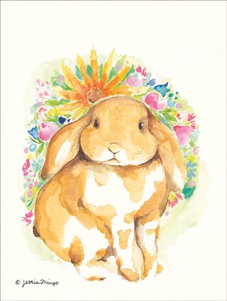 Framed Springtime in the Garden Print