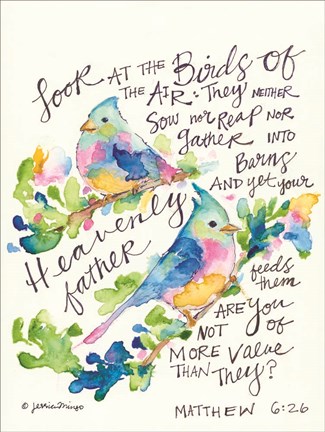 Framed Feathered Friends Print