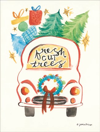 Framed Carful of Cheer Print