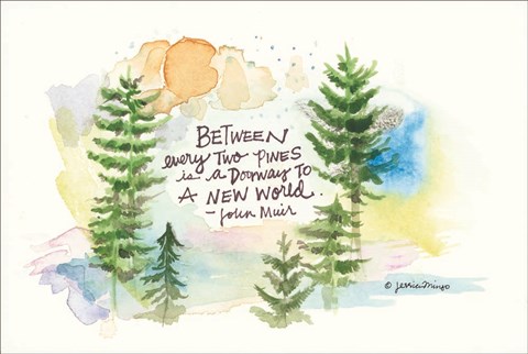 Framed Heavenly Pines Print