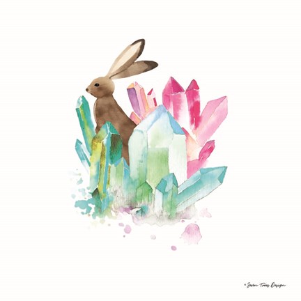 Framed Crystal Forest II Print