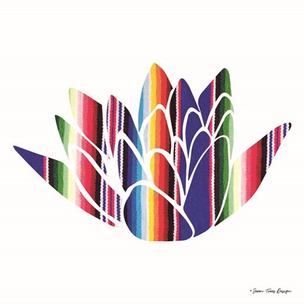 Framed Aztec Plant I Print