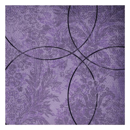Framed Vibrant Purple Square 4 Print