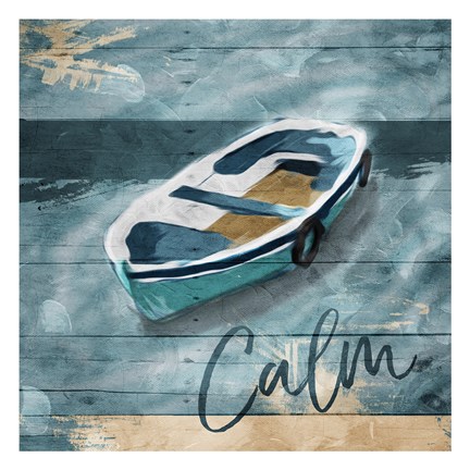 Framed Calm Boat Print