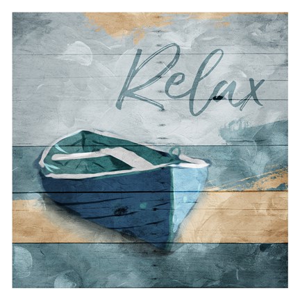 Framed Relax Boat Print