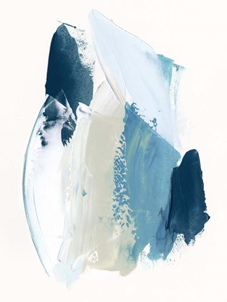 Framed Cobalt Crush I Print