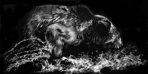 Framed There&#39;s a Fish Here Print