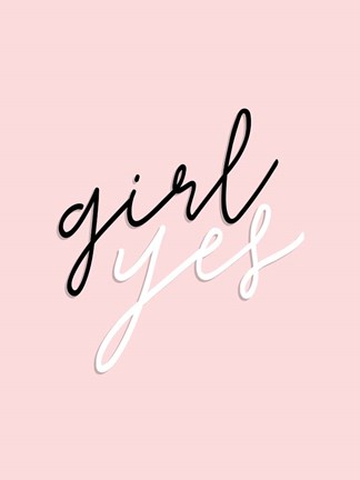 Framed GRL PWR V Print