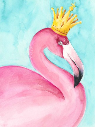 Framed Flamingo Queen II Print