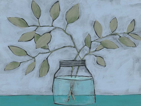 Framed Jar of Stems II Print