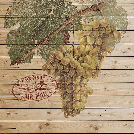 Framed Grape Crate II Print