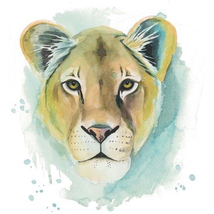 Framed Chromatic Cats I Print