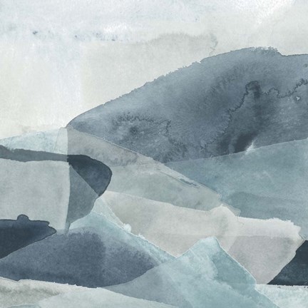 Framed Blue Range II Print