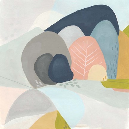 Framed Whimsical Valley I Print