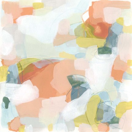 Framed Mosaic Scatter I Print