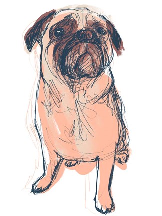 Framed Dog Portrait--Dave Print