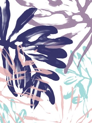 Framed Miami Floral I Print