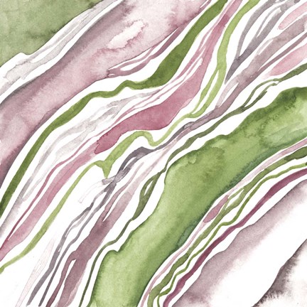 Framed Up Close Agate II Print