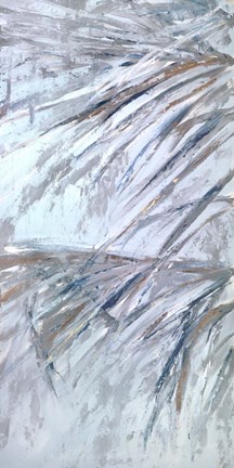 Framed Grey Palms III Print