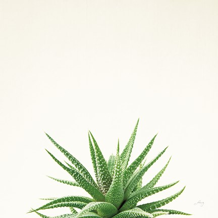 Framed Succulent Simplicity I Neutral Print