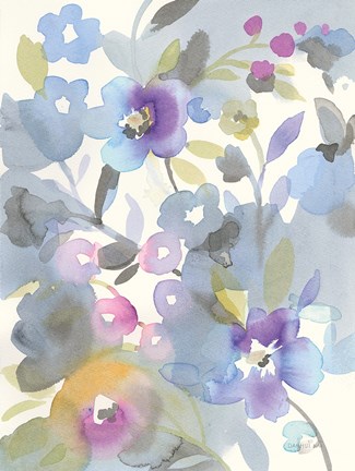 Framed Jewel Garden II Print