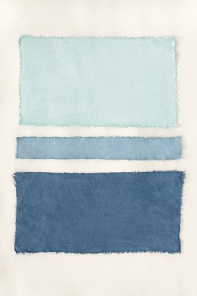 Framed Painted Weaving V Crop Print