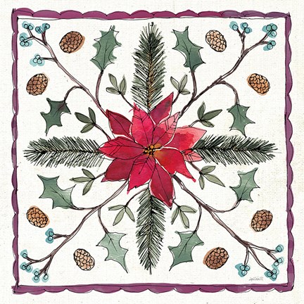 Framed Seasonal Charm VIII Print