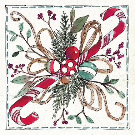 Framed Seasonal Charm VI Print