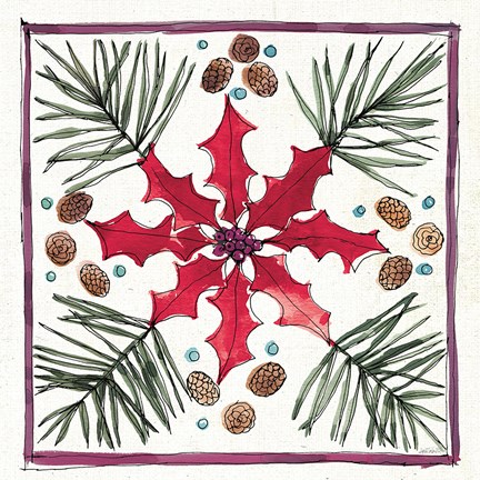 Framed Seasonal Charm VII Print