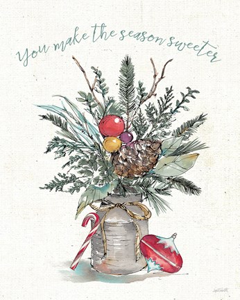 Framed Seasonal Charm II Print