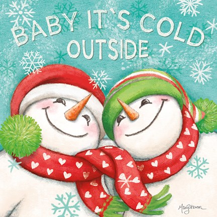 Framed Let it Snow VI Eyes Open Print