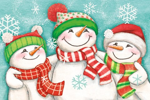 Framed Let it Snow III Eyes Open Print