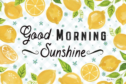 Framed Mellow Yellow I Print