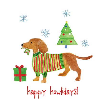 Framed Christmas Critters IV Print